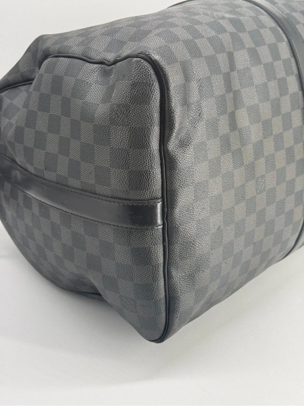 Louis Vuitton Keepall Bandouliere 55 Damier Graphite Canvas Duffle Bag